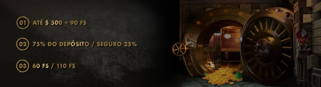Bônus de boas-vindas online Cassino PlayFortuna